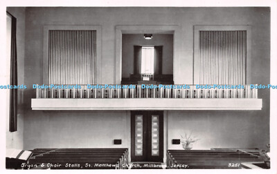R242370 Orgel und Chorstall St Matthews Kirche Millbrook Jersey 3251 The Seal
