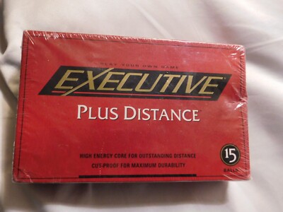 Spalding Executive Plus Distance 15 Golf Balls New Sealed Box