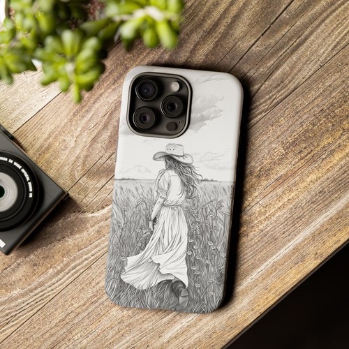 Cowgirl Drawing Field Phone Case for iPhone, Samsung Galaxy, Pixel - 第 39/240 張圖片