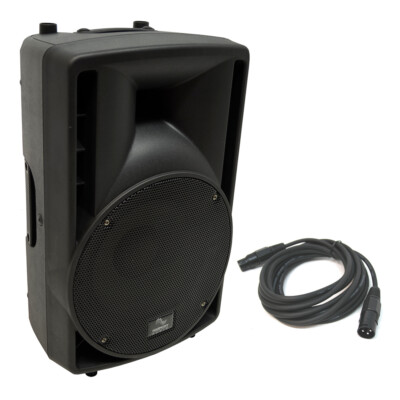 Harmony Audio HA-C10A Pro DJ 10'' Powered 400W Active PA Speaker & 15FT XLR Cable