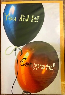 Congratulations Graduate Graduation Card Words To Share PS Greetings Sealed  | eBay
