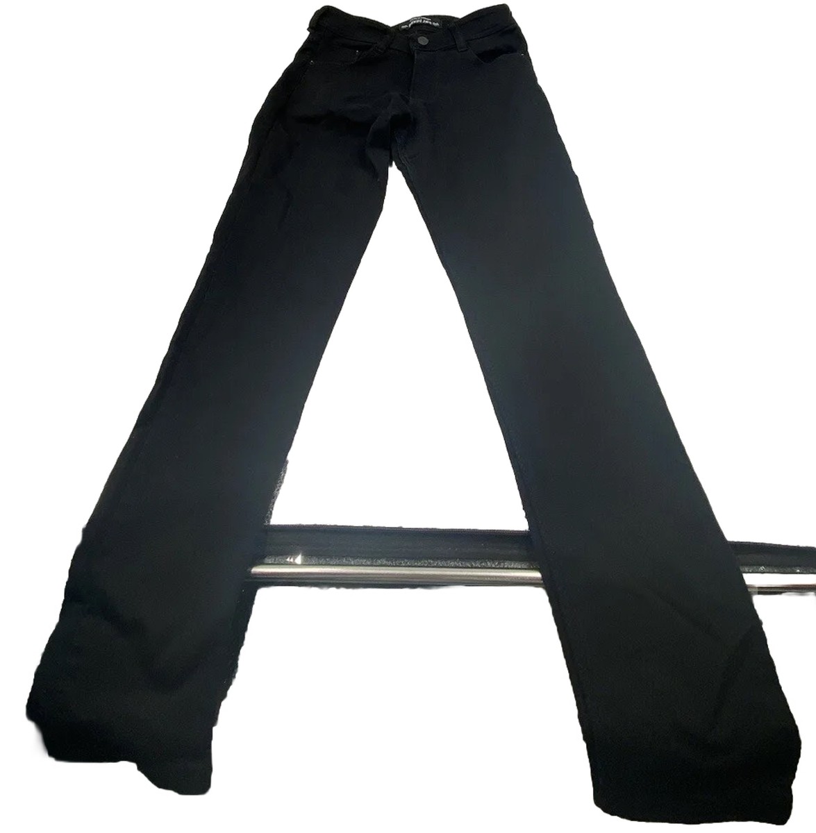 パンツ NAYAREA PRE Norma Jeans Zara High Rise Straight Leg Denim Jeans 4 White Faux Cut Out