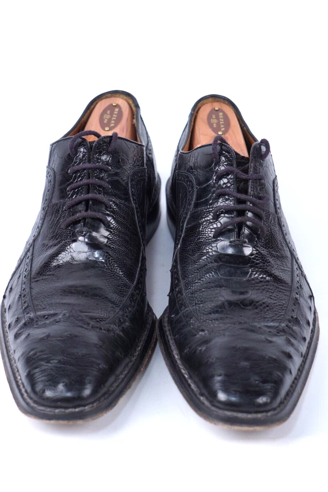Zapatos de vestir Mezlan negros Oxford de cuero de cocodrilo genuino para hombre talla 13 Foto 3 de 4