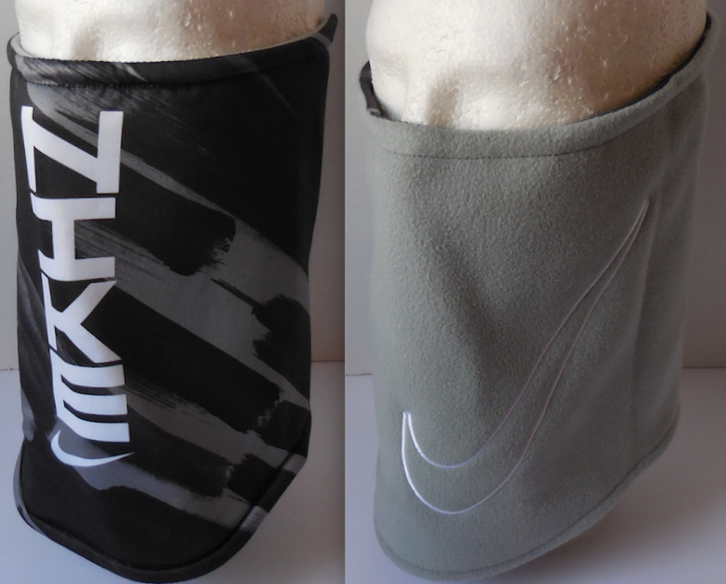 Nike Reversible Unisex Neckwarmer 2.0 in Particle Grey Black White-image