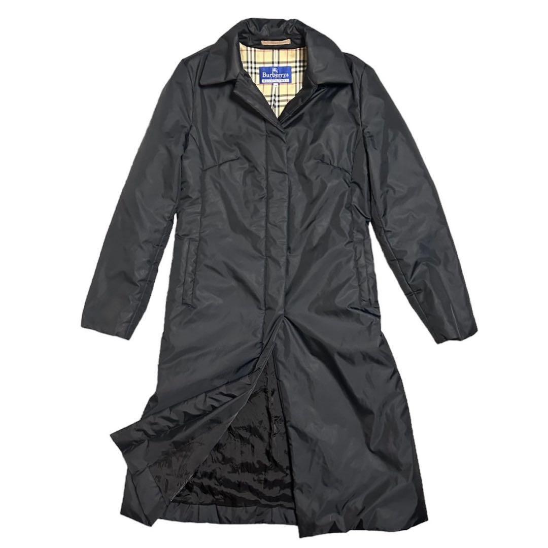 BURBERRY Blue Label Nova Check Long Coat Size M for Women D2711A