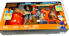 Black & Decker Junior Carpenter Tool Set w/ Tools & Safety Vest, 50 Pcs. BOX DAM