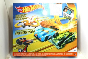 hot wheels challenge level slot car track set