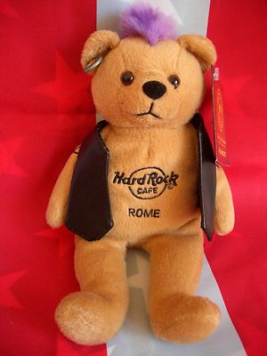 HRC Hard Rock Cafe Rom Rome Roma Punk Bear Mohawk 2011 Purple Hair Herrington