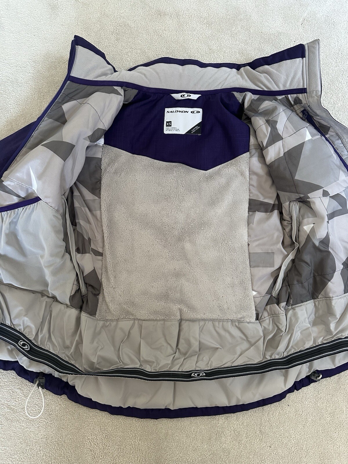 SALOMON Giacca da sci Saloman donna viola Clima Pro XS in ottime condizioni