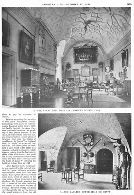 1950 Glamis Castle Forfar Scotland The Seat Of The Earl Of Strathmore 
