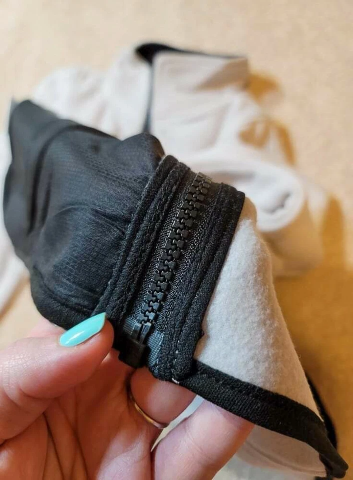 Chestnut Hill Mujer Microfleece Cremallera Completa Chaqueta, Azul Claro Talla Pequeña Cremallera Foto 4 de 4