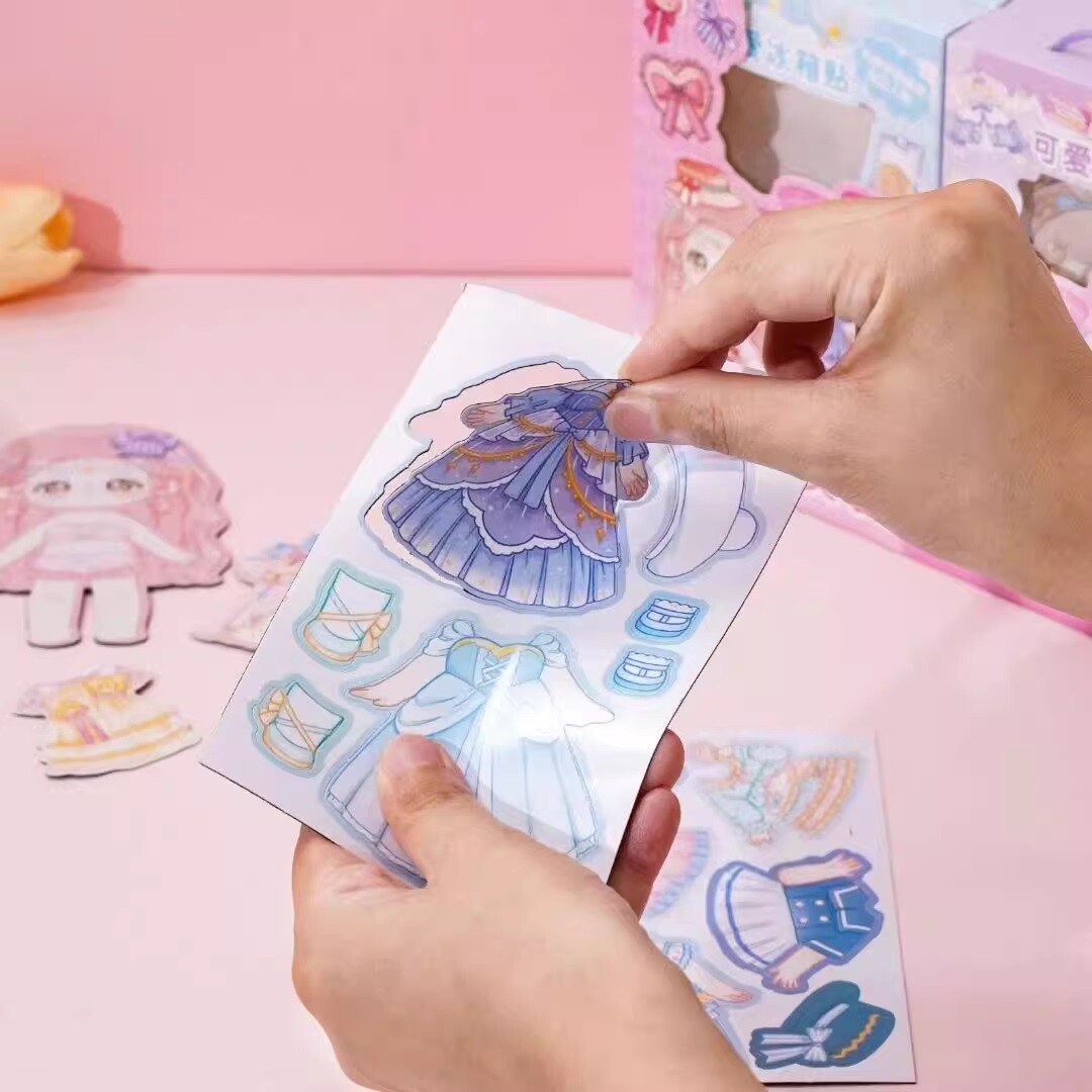 Juego De Vestir Magnético De Princesas Para Niñas – Libro De Pegatinas Reutilizable Con Muñecas Y Atuendos (10x14,5 Cm)