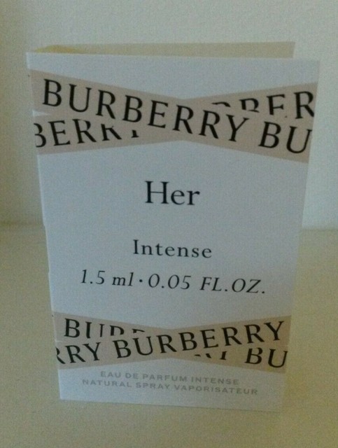 burberry her intense sample