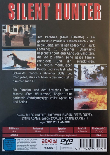 DVD - Miles O'Keefe - Fred Williamson - Silent Hunter - Picture 2 of 2