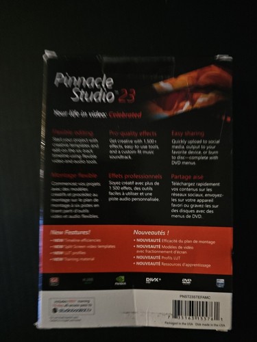 Pinnacle Studio 23 Software Flexible Video Editing Newest Version Retail Sealed - Picture 2 of 2