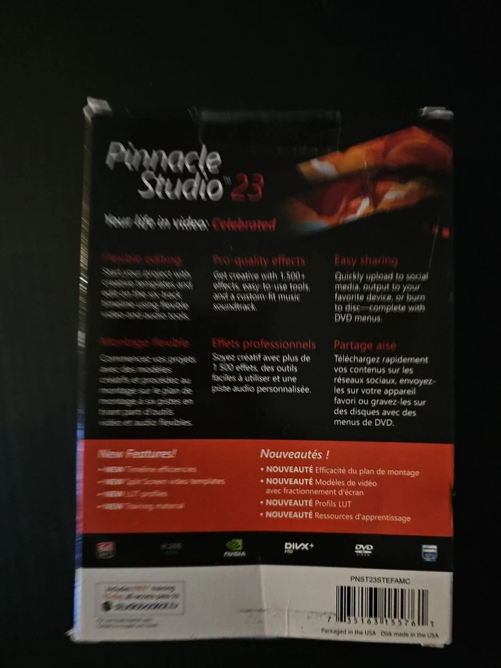 Pinnacle Studio 23 Software Flexible Video Editing Newest Version Retail Sealed - Image 2 of 2