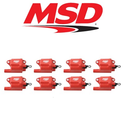 MSD Red Pro Power Ignition Coil Set For 05-13 Cadillac/Chevrolet/GMC 6.0L/7.0L