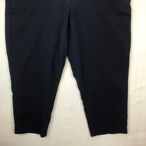 Tommy Hilfiger Women's Navy Capri Pants Size 22 Slash Pockets - Picture 2 of 5