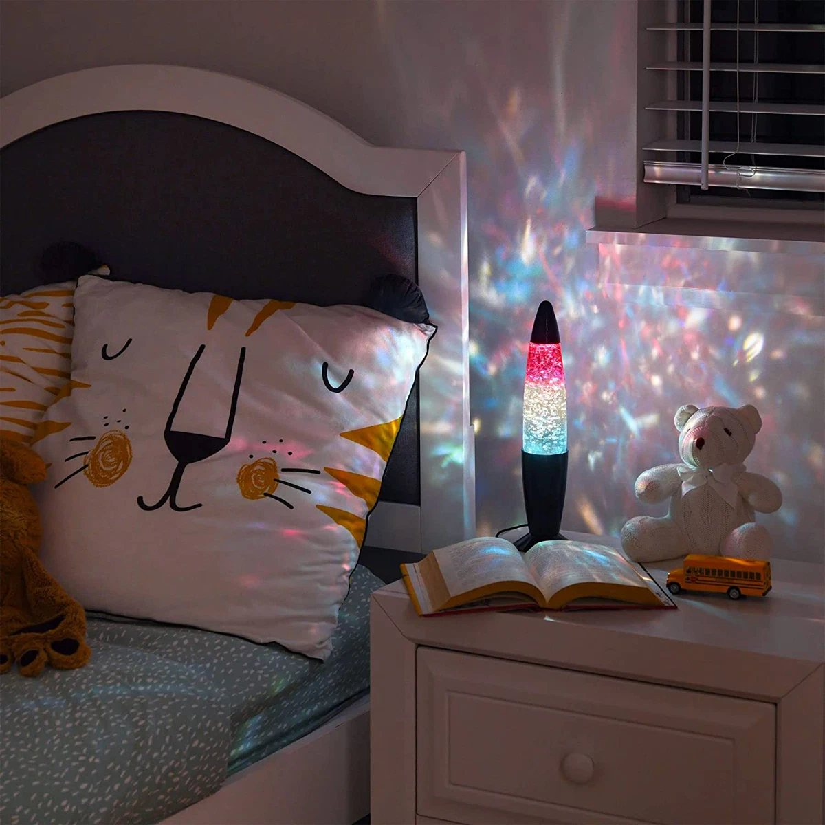 Glitter Lamp Mini Lava Lamp for Kids USB Powered Glitter