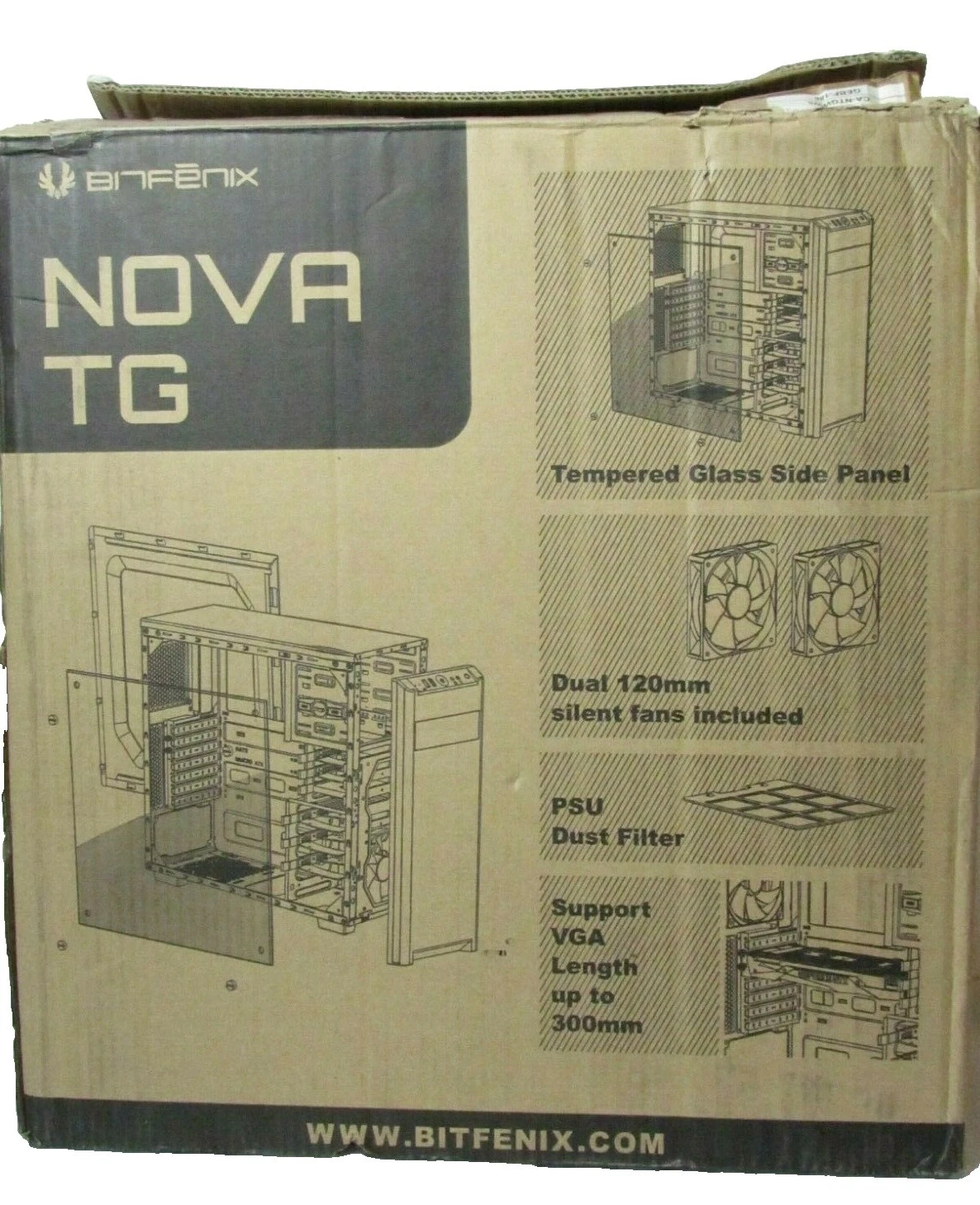 BitFenix Mini Torre mini-ITX Fundas