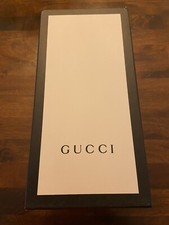 Gucci Black & White Storage Gift Box Flip Flops Shoes W/ Bag