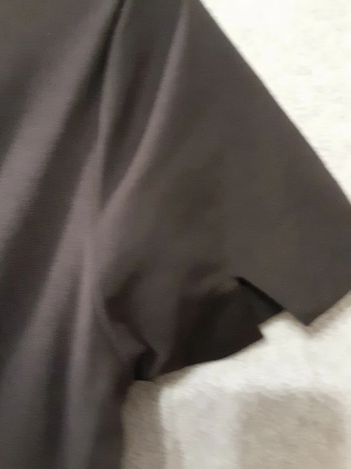 Vestido recto Simply Vera Wang negro azul talla PM manga corta bolsillos elásticos Foto 3 de 4