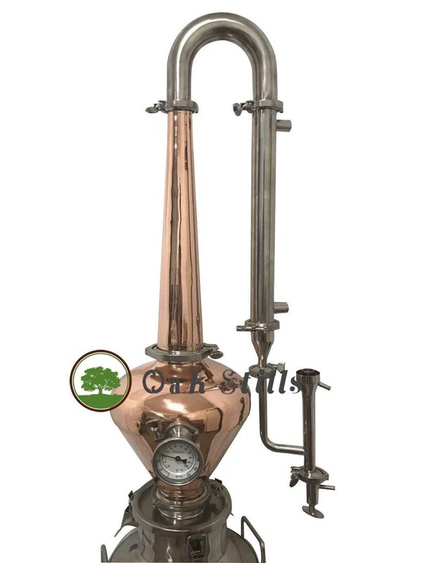 4" Copper Pot Still Column for Whiskey，Rum，Gin