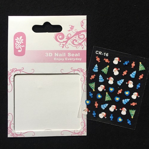 X'mas Tree & Santa Claus Nail Art Sticker ( 54 ) - Picture 3 of 4