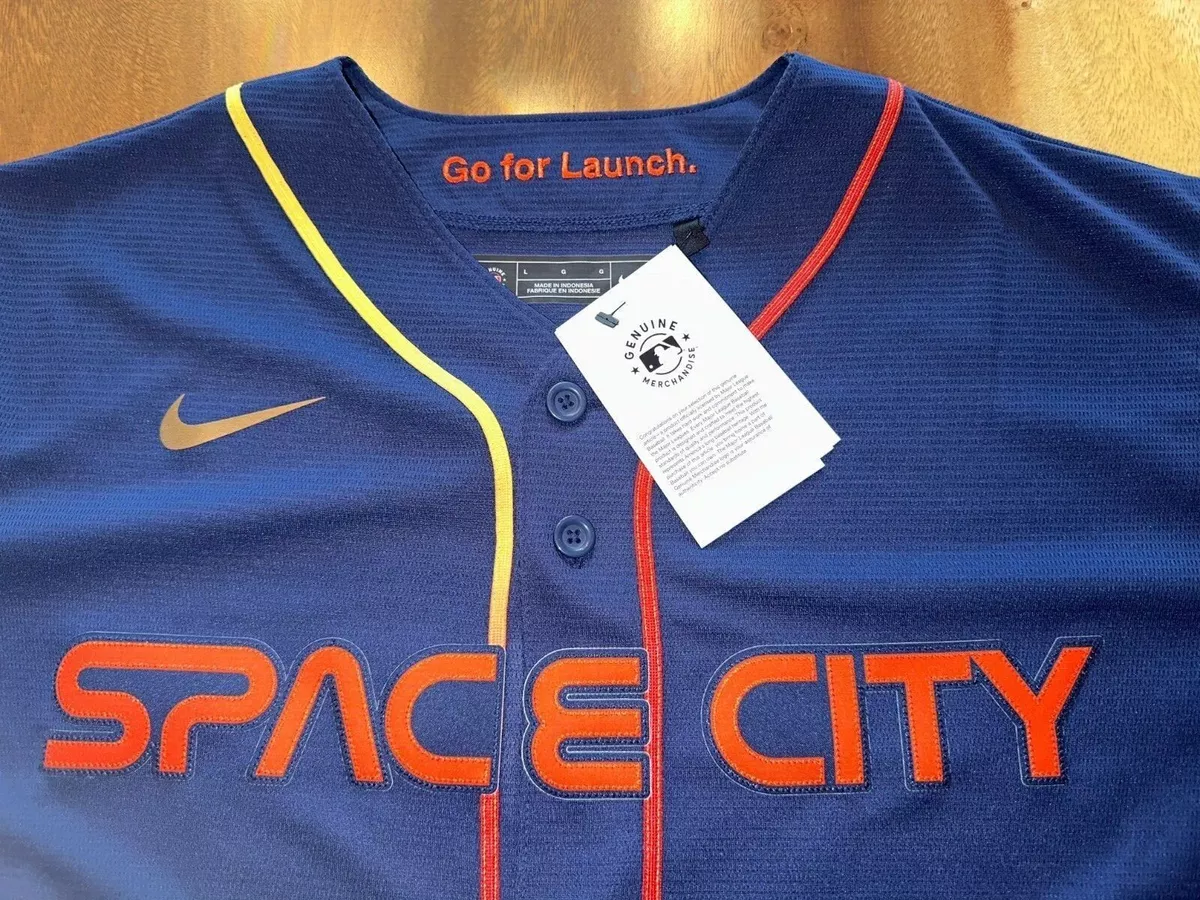 RARE* NIKE Houston ASTROS SPACE CITY Connect AUTHENTIC Jersey 40 baseball  shirt