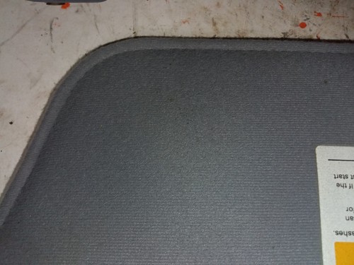 1987-1996 Ford F-Series Pickup Truck Bronco Sun Visors Pair set Cloth Grey OEM - Picture 15 of 21