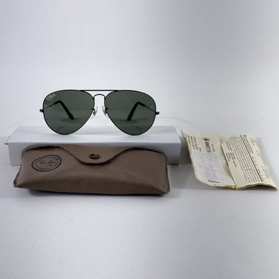 Vintage B&L Ray Ban aviator sunglasses 62-14 made in USA etched BL