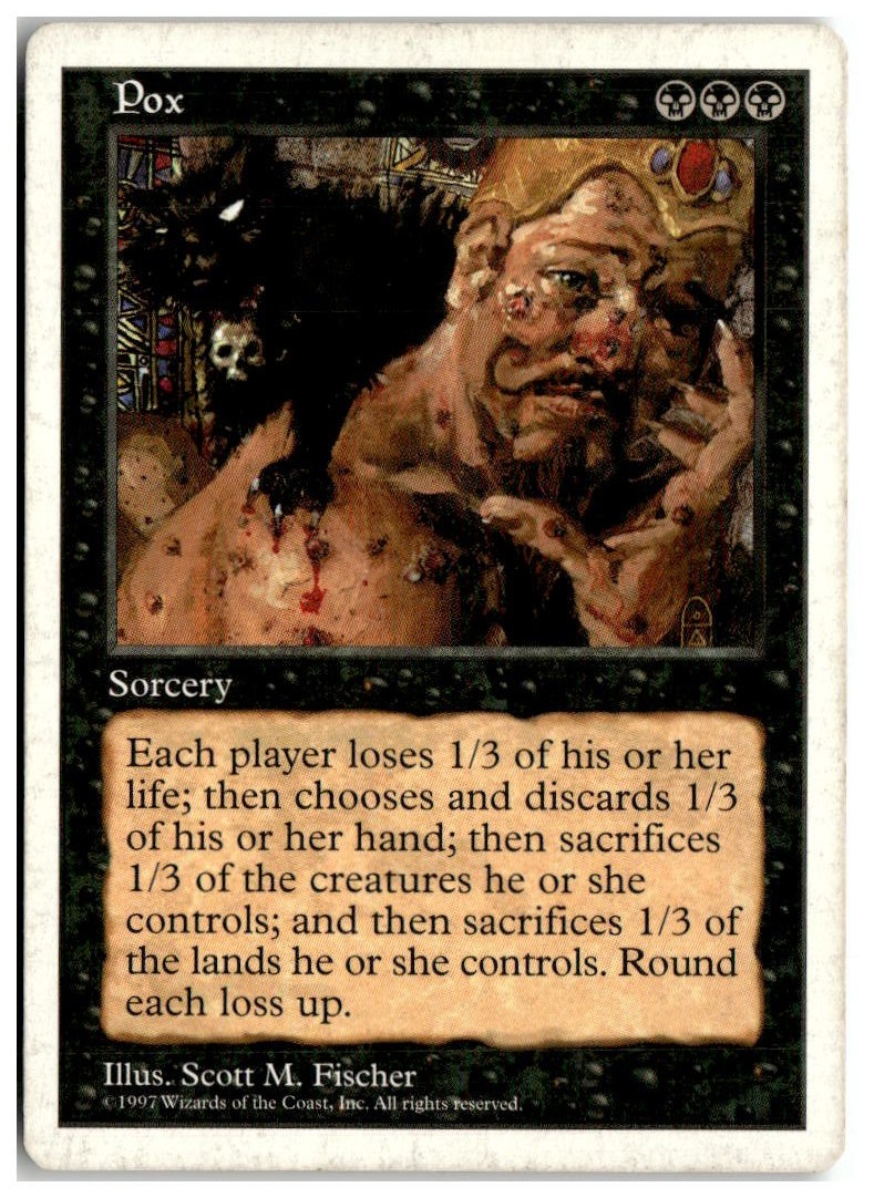 MTG Pox - Fifth Edition Heavily Played English