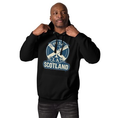 Whisky Clan Unisex Hoodie   Tribute to Scotland and Scotch Whisky