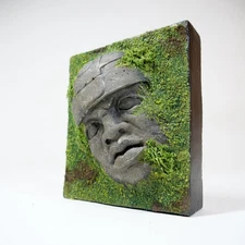 Olmec Head Diorama - Raw Umber