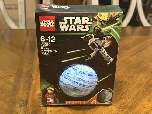 LEGO Star Wars B-Wing Starfighter & Planet Endor 75010 Pilot New Sealed 2013