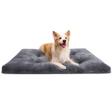 Dog Crate Bed Washable Jumbo Dog Beds for Large Dogs Deluxe Thick Flannel Flu...