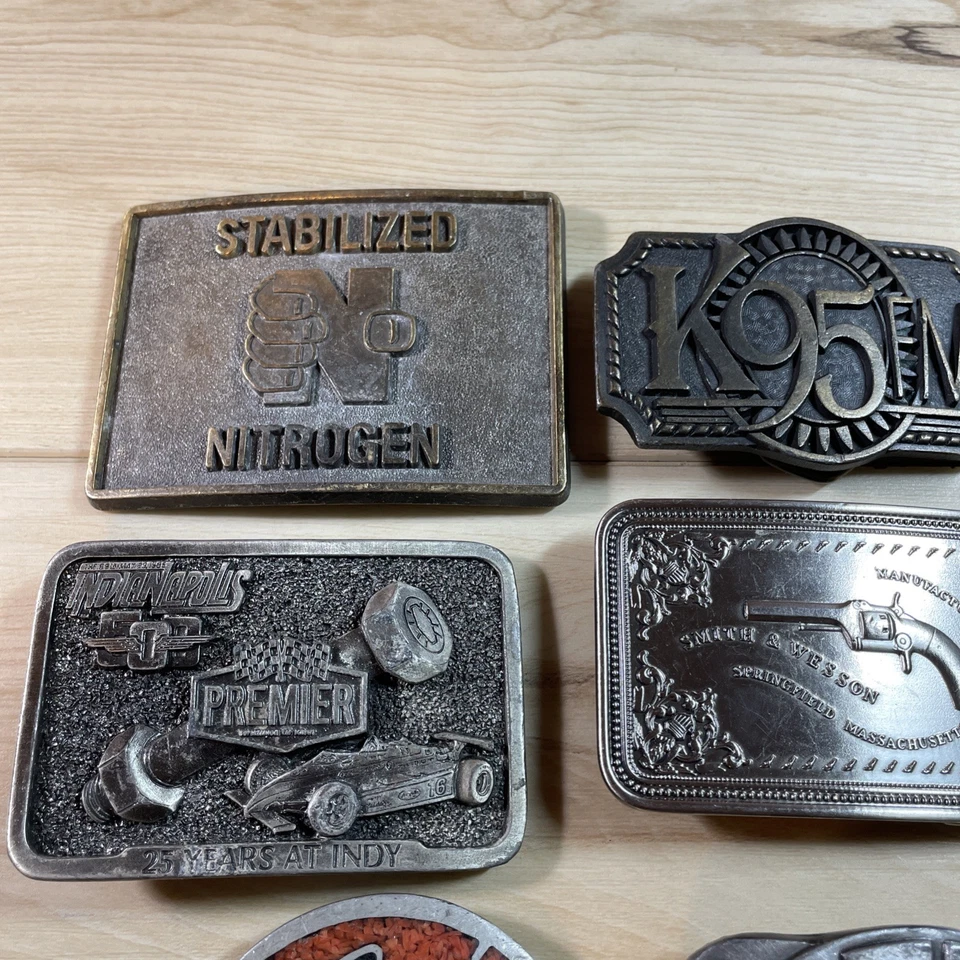 Lote mixto de 10 hebillas de cinturón vintage Foto 2 de 4