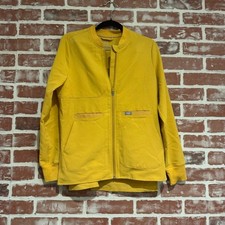 NWT FIGS Bellery 2.0 Scrub Jacket Womens Limited Edition Gold Zip Front Size XXS