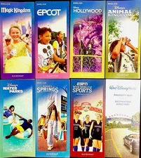 NEW 2025 Walt Disney World Theme Park  Maps -8 Guide Maps-Newest Available WDW