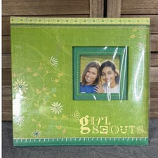 Girl Scouts K Company Scrapbook Album 12x12 Green Floral GSUSA Kit NEW
