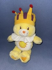 Care Bears King Funshine Singing New Stuffed Plush Doll Toy 2004 Jester Crown