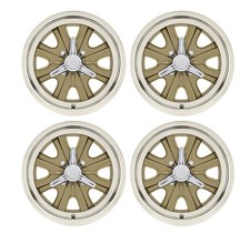 Legendary Wheel Co. 4-lug 15x7 Hb45 Alloy Wheel Set Mustang 65-73 Gold Haze...