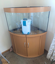 Juwel Trigon 190 Corner Aquarium Fish Tank with Stand, Filter, Heater, Air Stone