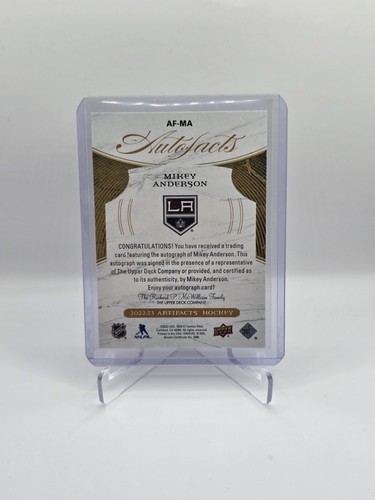 2022-23 Artifacts Hockey - MIKEY ANDERSON - Autofacts Autograph - Bild 2 von 2