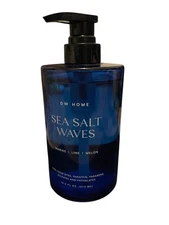 DW Home Sea Salt & Waves Hand Wash | 16 oz Glass Bottle | Marine, Lime & Melon