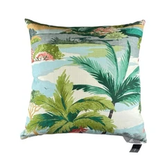P Kaufmann Tropical Island Throw Pillow 100% Down 24x24 Decorative RARE NEW
