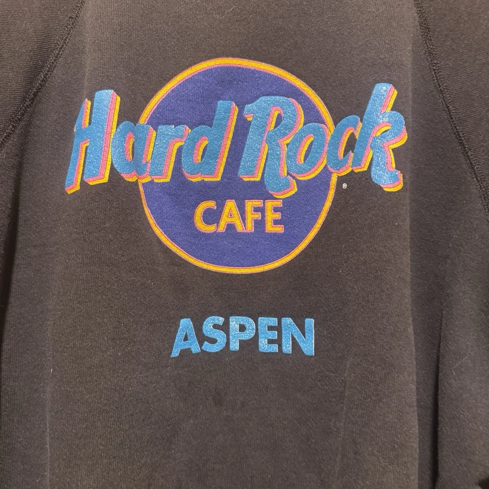 Sudadera De Colección Hard Rock Café Aspen Manga Raglán Cuello Redondo Damas Pequeña Foto 2 de 4