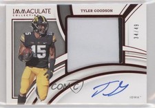 2022 Panini Immaculate Collegiate Ruby 34/49 Tyler Goodson #PP14 Patch Auto i5f