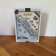 Xplorer Maps Alaska s Inside Passage 1000 Piece Jigsaw Puzzle Poster Included