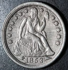 1853-P SEATED LIBERTY DIME - BETTER GRADE!